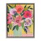 Stupell Industries Vibrant Pink Bouquet on Yellow Floating Frame Design by Suzanne Allard